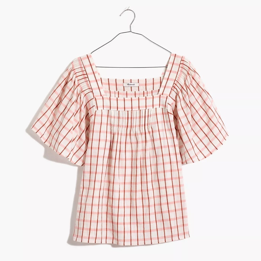 Square neck Madewell blouse